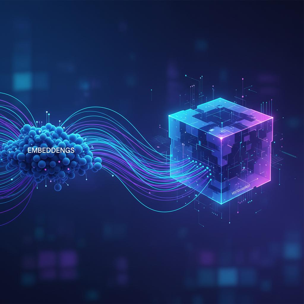 Ilustração técnica representando tecnologia relacionado a Bancos de Dados Vetoriais: O Guia Definitivo para  incluindo Vec...