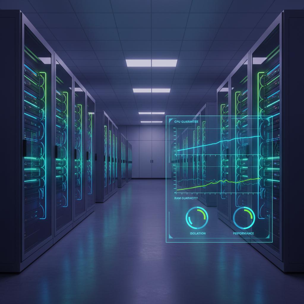 Ilustração técnica representando tecnologia relacionado a VPS: O Guia Definitivo para Servidores Virtuais incluindo Servid...