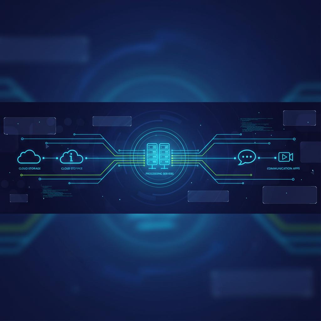 Ilustração técnica representando tecnologia relacionado a N8N: O Guia Completo de Automação Workflow