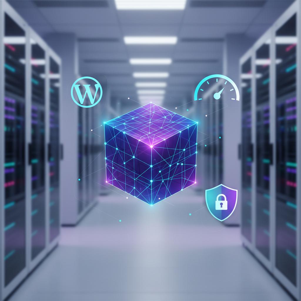 Ilustração técnica representando tecnologia relacionado a WordPress: Guia Completo para Criação e Otimização incluindo CMS