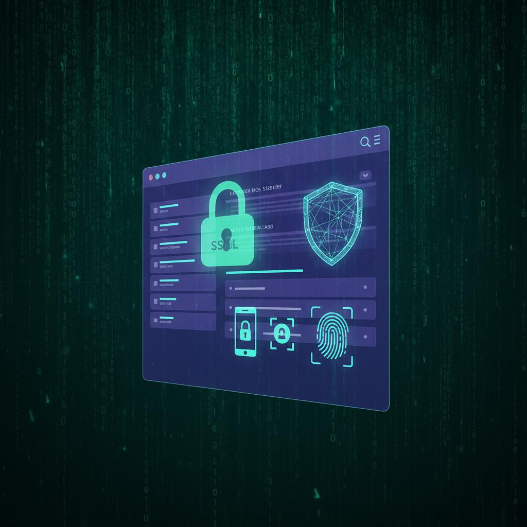 Ilustração técnica representando tecnologia relacionado a Segurança Web: Guia Essencial de Proteção VPS e Si incluindo Fir...
