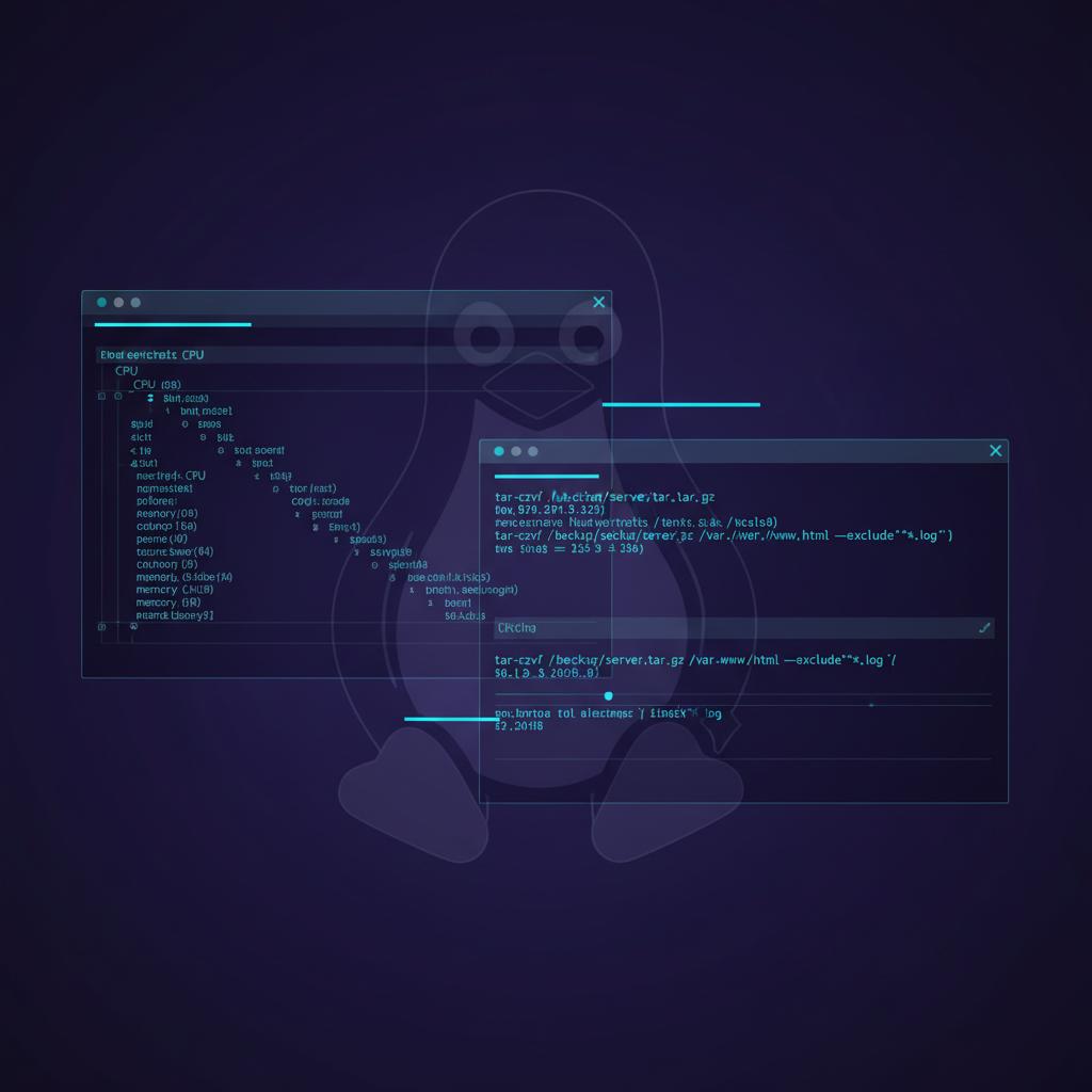 Ilustração técnica representando tecnologia relacionado a Linux: Guia Completo para Servidores e CLI incluindo Ubuntu