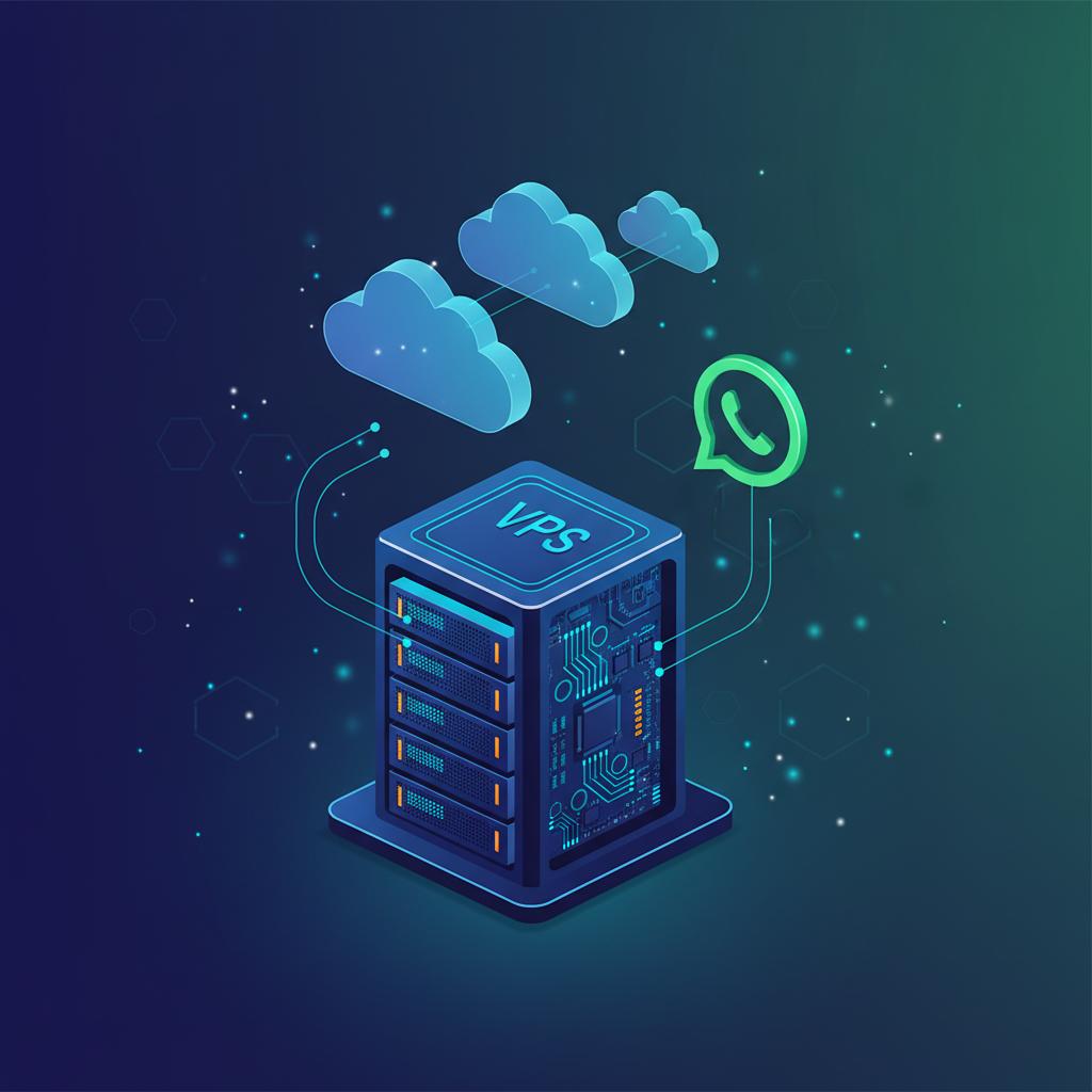 Ilustração técnica representando tecnologia relacionado a Evolution API: Guia Completo para WhatsApp Busines incluindo Wha...