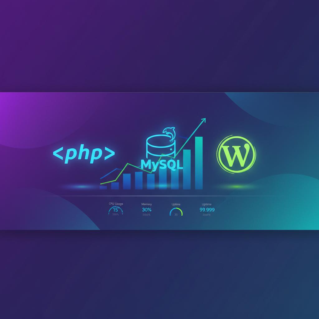 Ilustração técnica representando tecnologia relacionado a WordPress: O Guia Completo de Infraestrutura e Per incluindo VPS