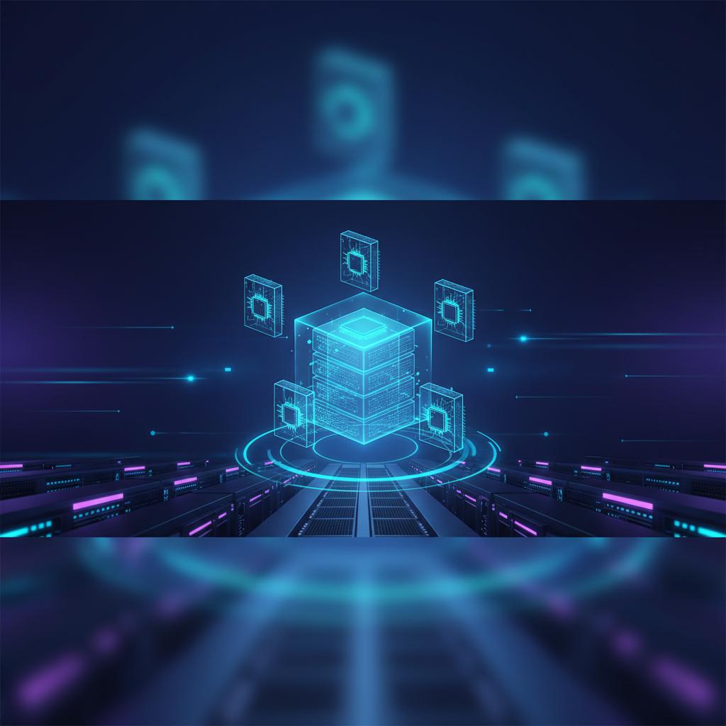 Ilustração técnica representando tecnologia relacionado a VPS: O Guia Definitivo para Servidores Virtuais Cl incluindo Ser...