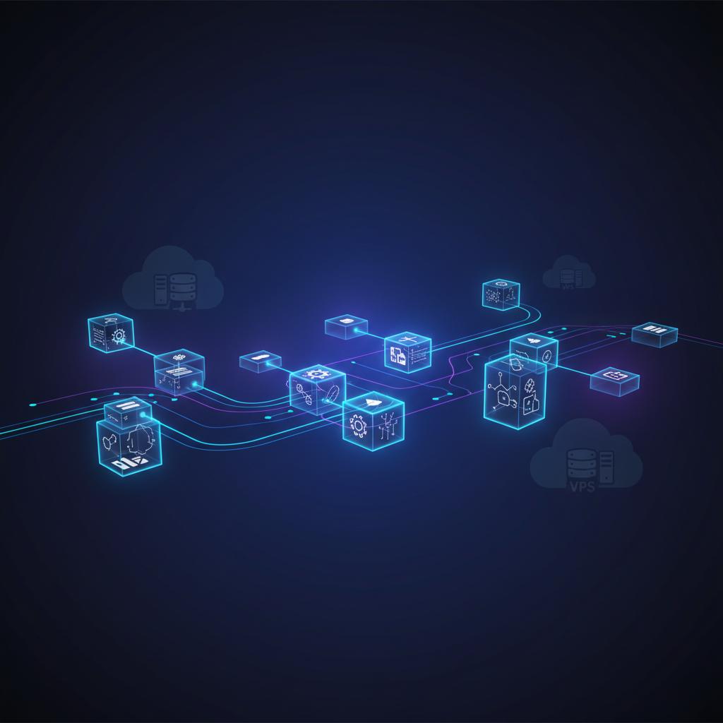 Ilustração técnica representando tecnologia relacionado a N8N: Guia Completo de Automação Low-Code para 2024