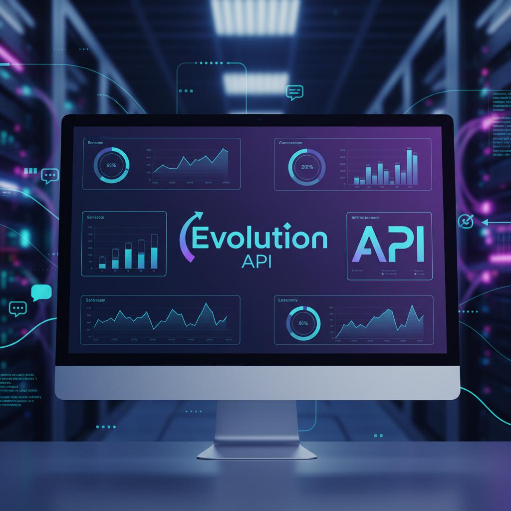 Ilustração técnica representando tecnologia relacionado a Evolution API: Guia Completo e Configuração em VPS incluindo Wha...