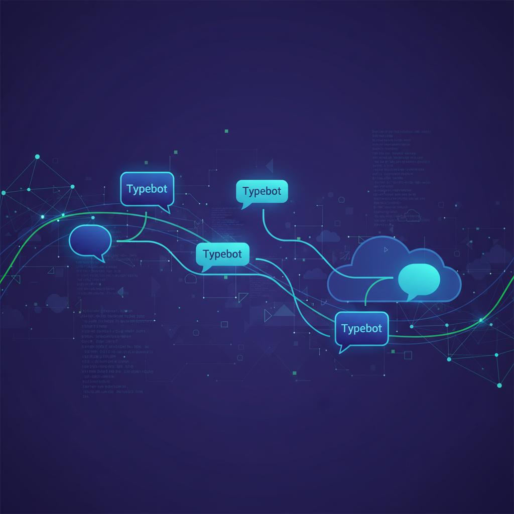 Ilustração técnica representando tecnologia relacionado a Typebot: Otimize sua Conversação com Chatbots Flex
