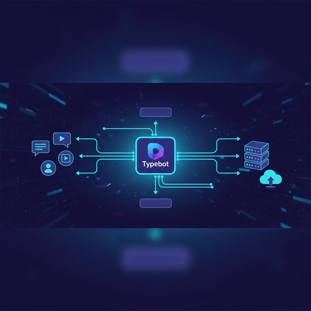 Ilustração técnica representando tecnologia relacionado a Typebot: Revolucione Formulários com Chatbots Conv