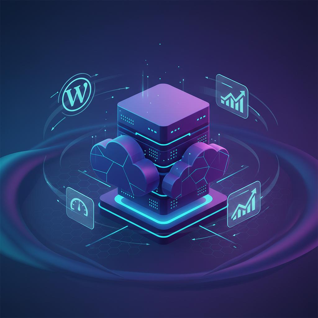 Ilustração técnica representando tecnologia relacionado a WordPress: O Guia Definitivo de 2024 para Sites e  incluindo CMS