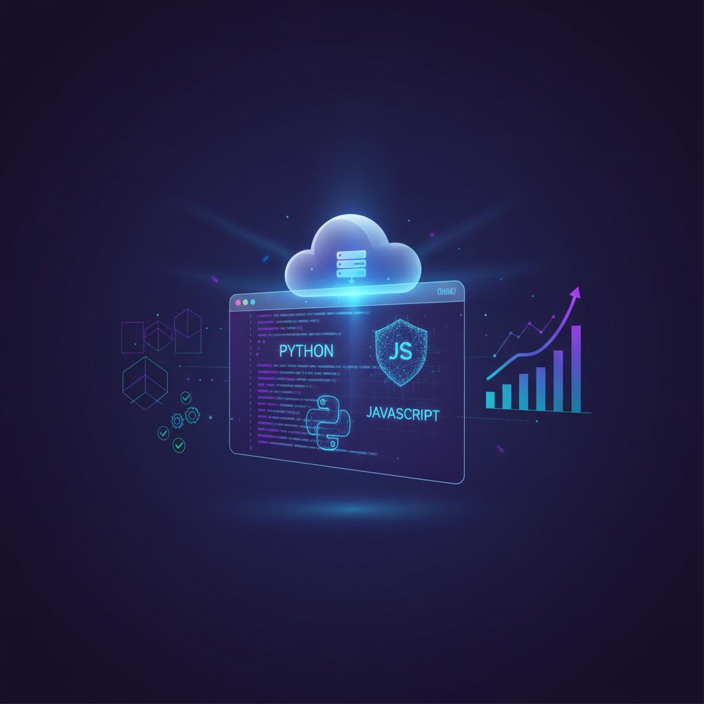 Ilustração técnica representando tecnologia relacionado a Programação: O Guia Essencial para Dominar a Arte incluindo Python