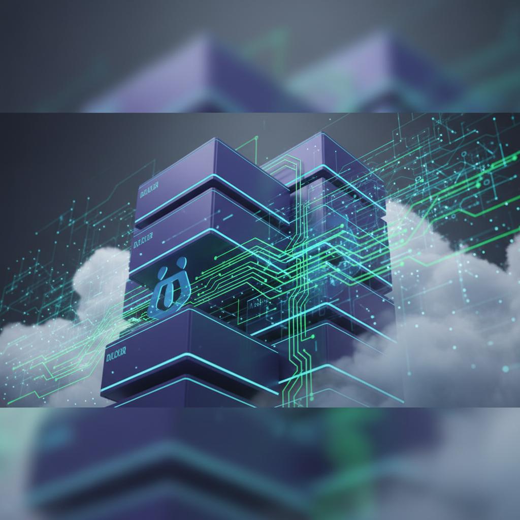 Ilustração técnica representando tecnologia relacionado a Docker: O Guia Completo para Containers e DevOps