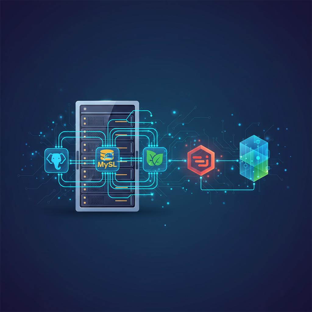 Ilustração técnica representando tecnologia relacionado a Guia Essencial de Bancos de Dados: PostgreSQL, MyS