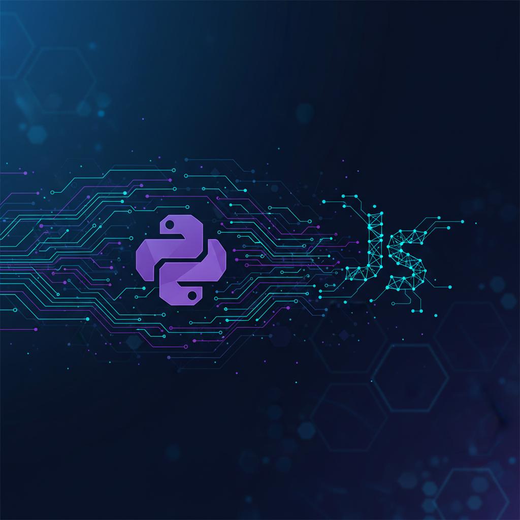 Ilustração técnica representando tecnologia relacionado a Dominando a Programação Moderna: Python, JS e Melh