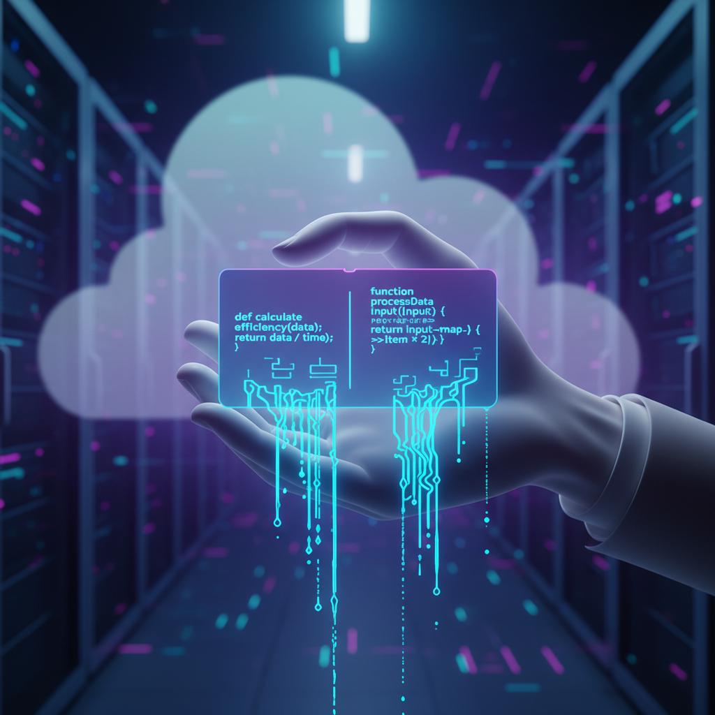 Ilustração técnica representando tecnologia relacionado a Otimizando Código: A Arte da Programação Eficiente incluindo Python