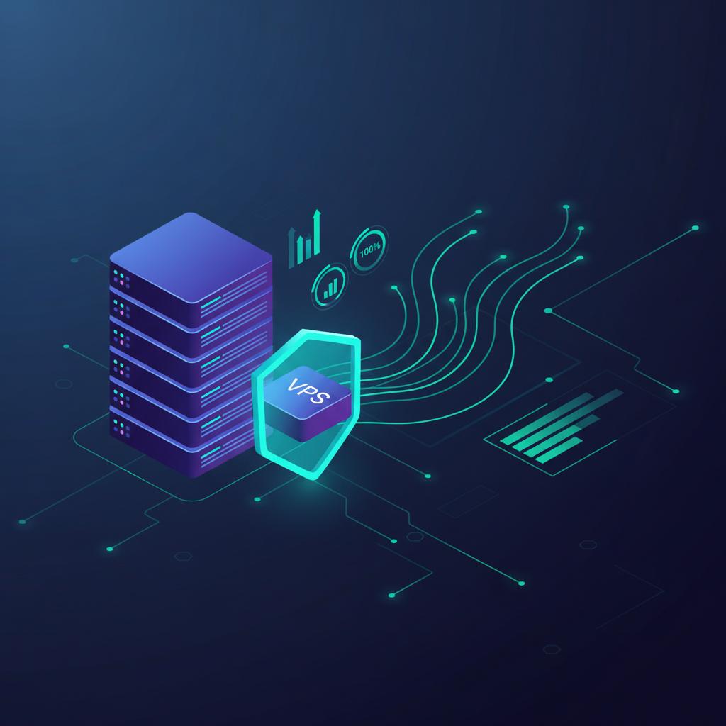 Ilustração técnica representando tecnologia relacionado a VPS: Otimize Sua Infraestrutura Cloud e Performanc incluindo Ser...