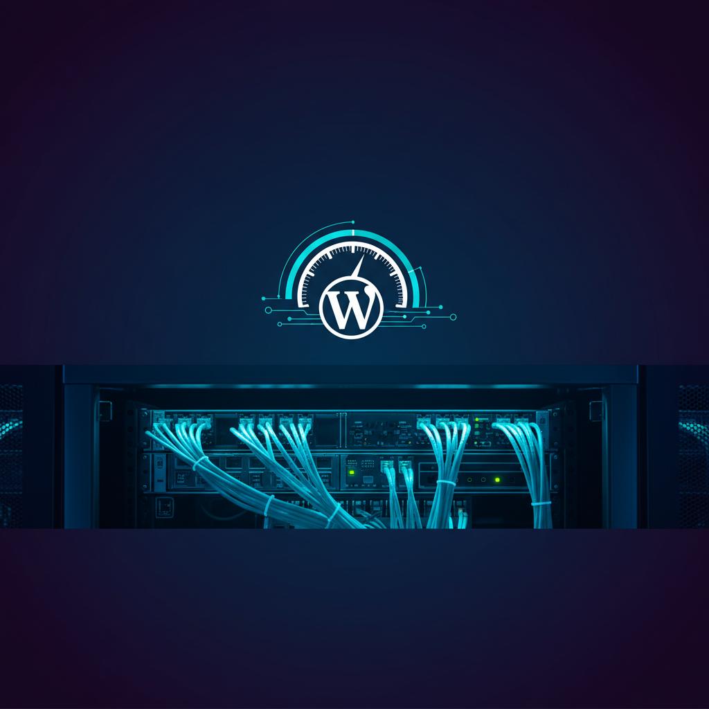 Ilustração técnica representando tecnologia relacionado a WordPress: Otimização, Hospedagem e Segredos de Pe incluindo VPS