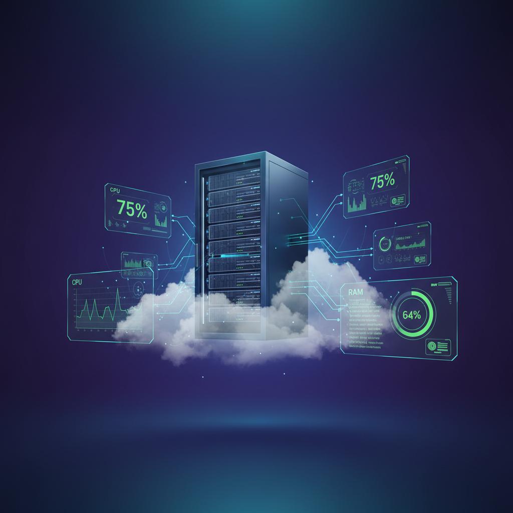 Ilustração técnica representando tecnologia relacionado a Guia Completo VPS: Otimize Sua Hospedagem Cloud Ag incluindo Ser...