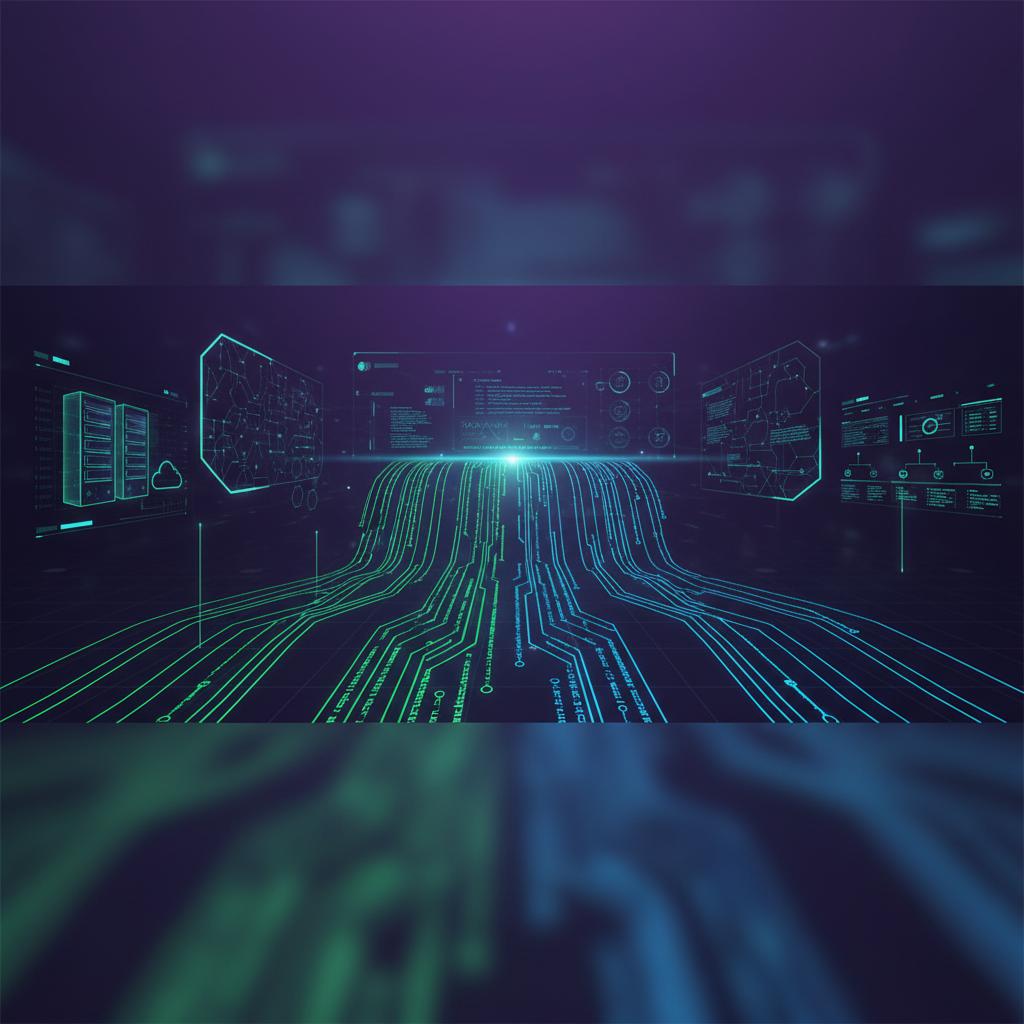 Ilustração técnica representando tecnologia relacionado a Programação Essencial: Dominando Python e JavaScri