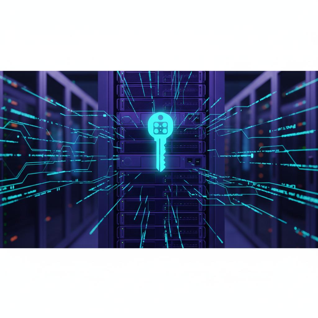 Ilustração técnica representando tecnologia relacionado a VPS: O Guia Essencial para Servidores Virtuais em  incluindo Ser...