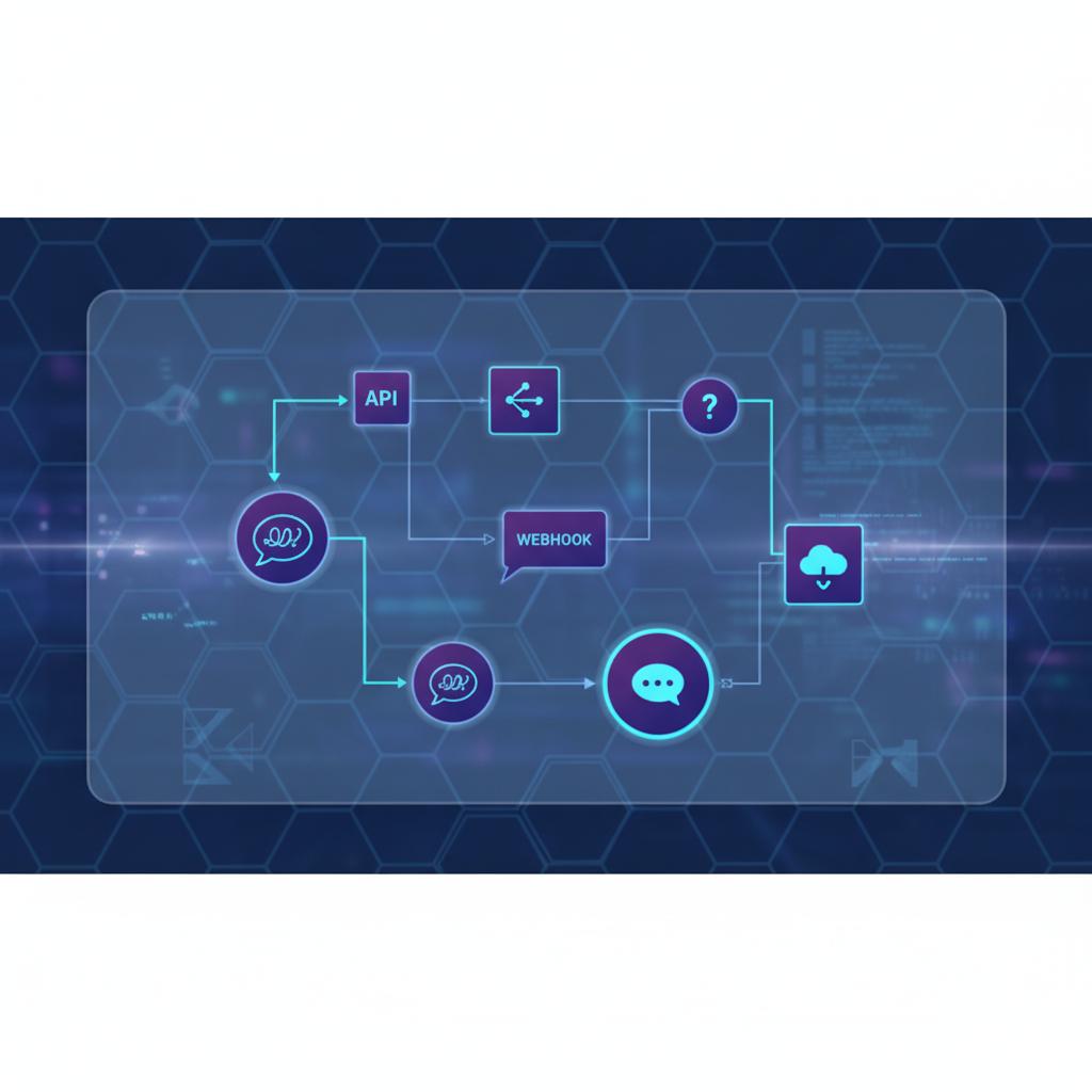 Ilustração técnica representando tecnologia relacionado a Typebot: Guia Completo para Automação de Conversaç