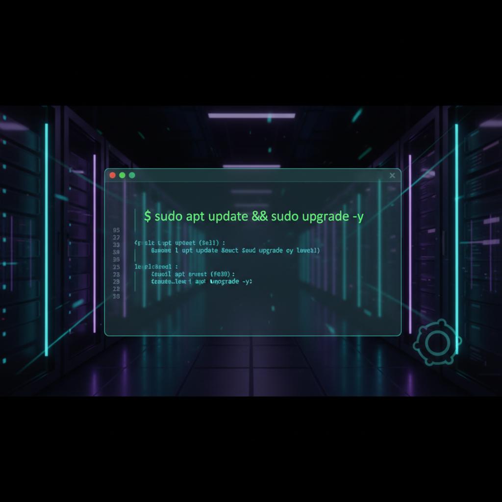 Ilustração técnica representando tecnologia relacionado a Linux: Domine o Servidor com Ubuntu e CLI