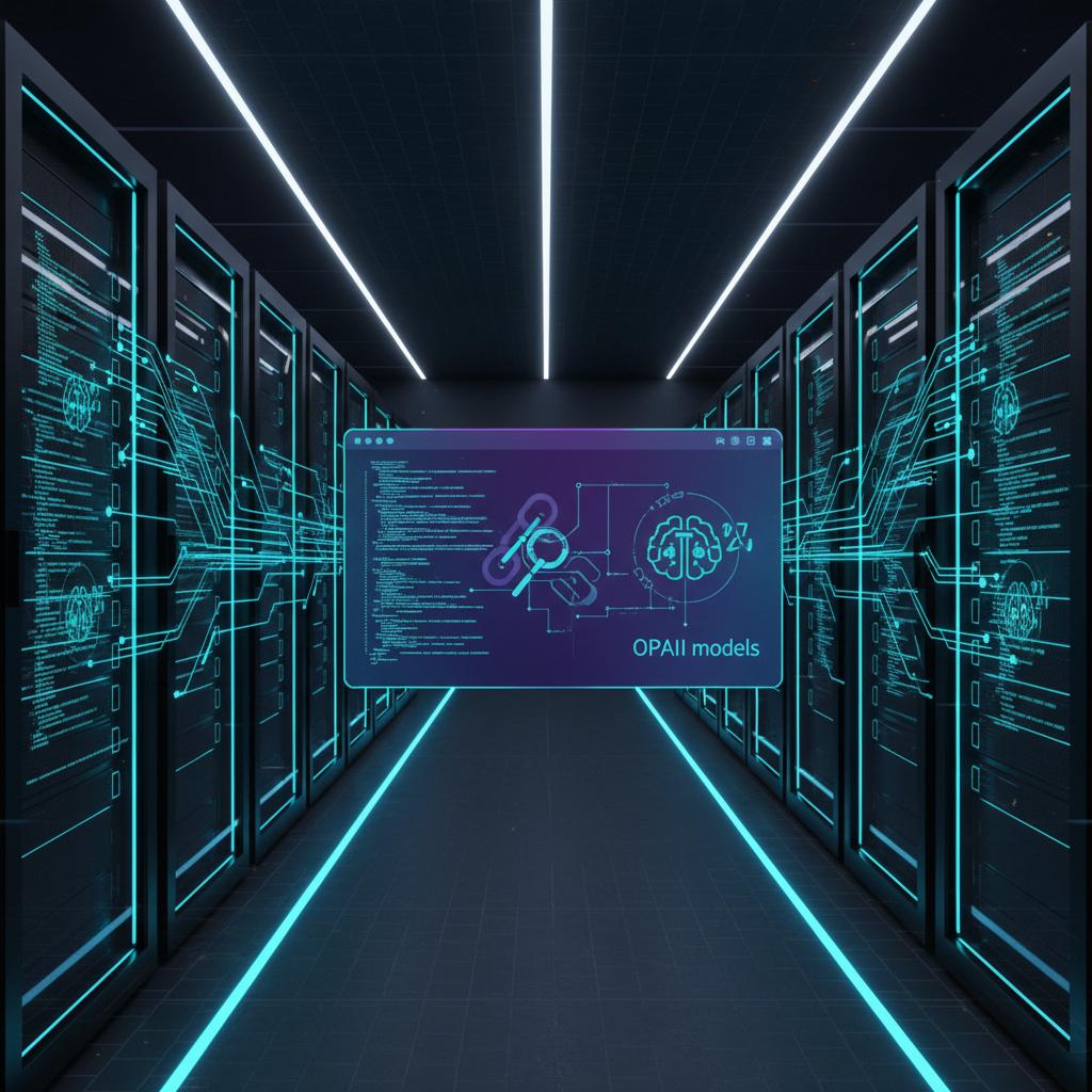 Ilustração técnica representando tecnologia relacionado a Desvendando LLMs: Da OpenAI ao LangChain para Auto