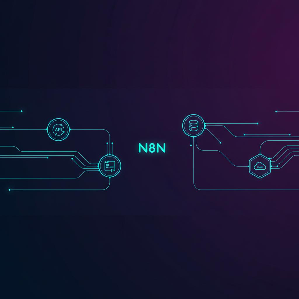 Ilustração técnica representando tecnologia relacionado a N8N: O Guia Definitivo de Automação Low-Code