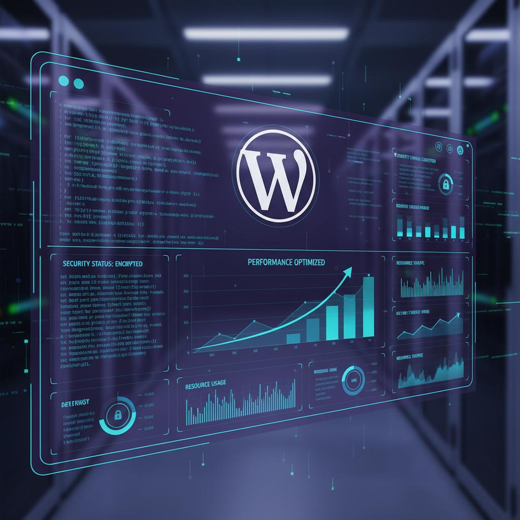 Ilustração técnica representando tecnologia relacionado a WordPress: Guia Definitivo para Websites e Blogs e incluindo CMS