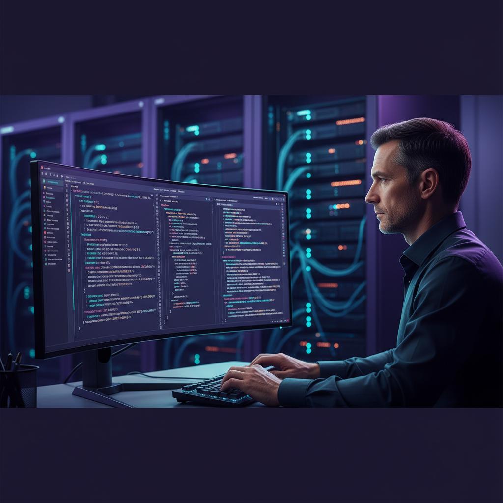 Ilustração técnica representando tecnologia relacionado a Dominando a Programação: Python, JS e Estratégias 