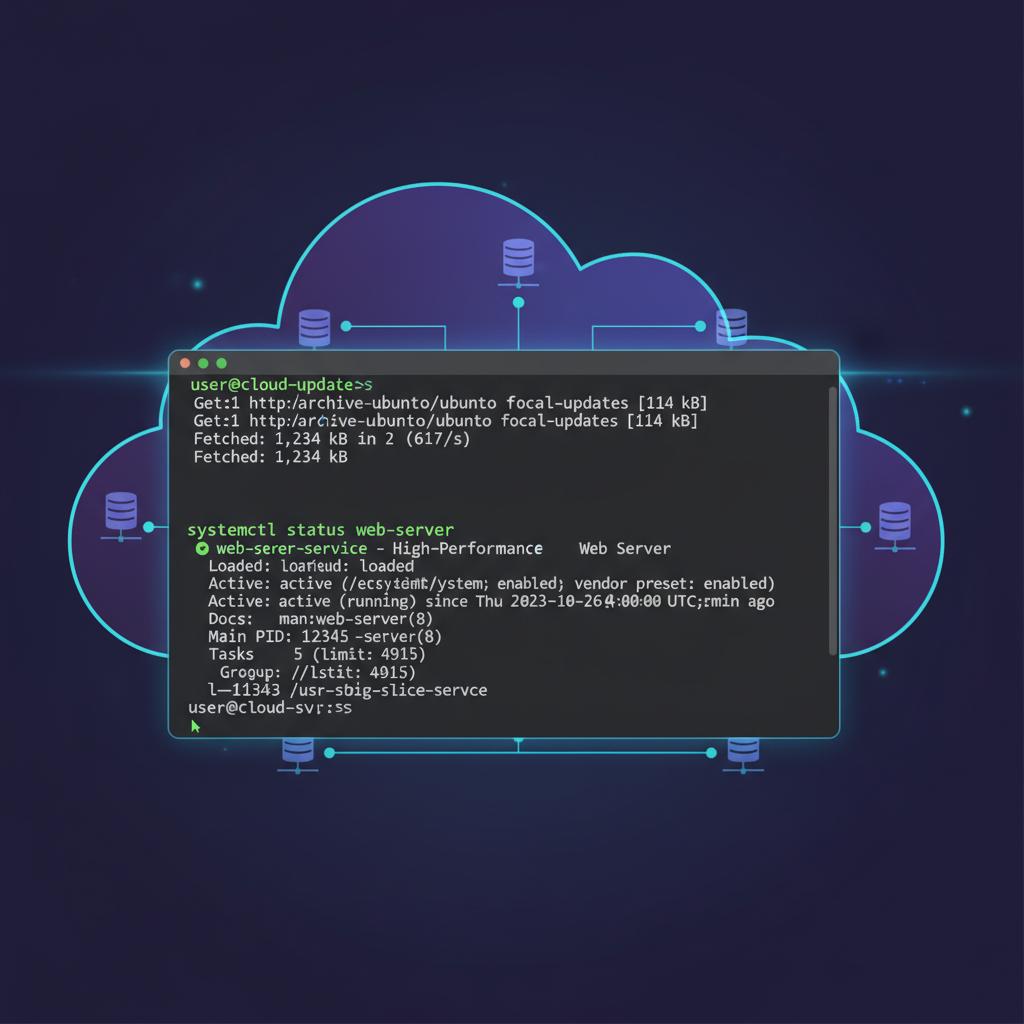 Ilustração técnica representando tecnologia relacionado a Domínio Linux: O Guia Essencial para Servidores e  incluindo Ubuntu