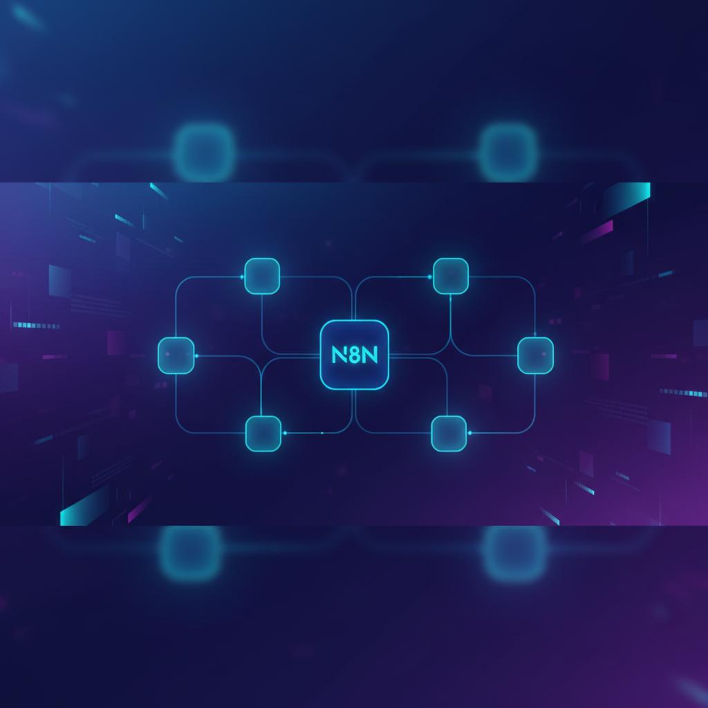 Ilustração técnica representando tecnologia relacionado a N8N: Automação Flexível para Integrações Complexas