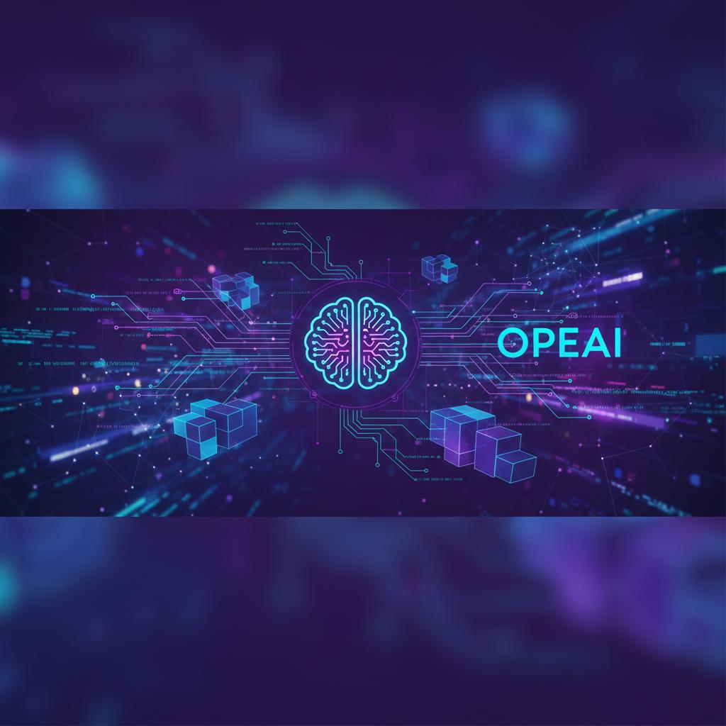 Ilustração técnica representando tecnologia relacionado a Desvendando LLMs: De OpenAI a LangChain na Prática