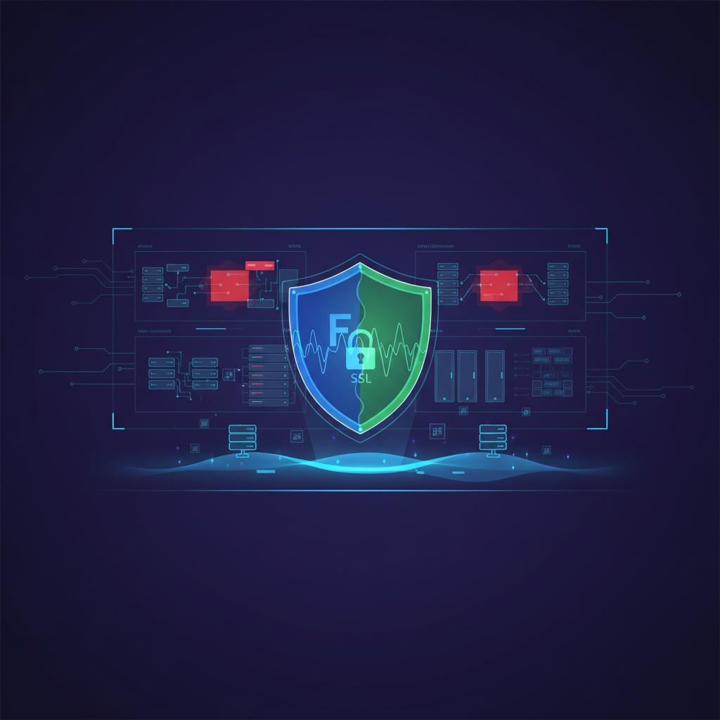 Ilustração técnica representando tecnologia relacionado a Segurança Web: Guia Essencial para Proteger Seu VP incluindo Fir...