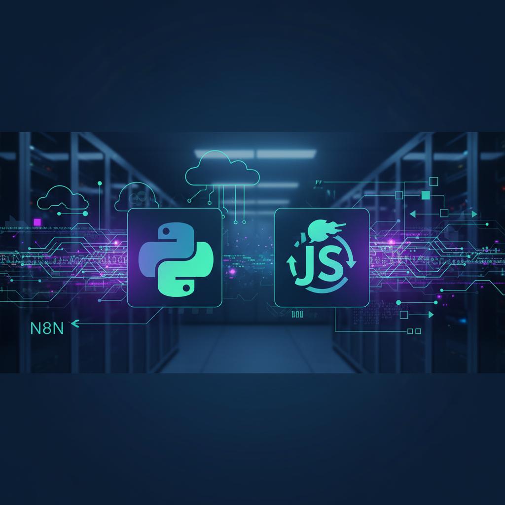 Ilustração técnica representando tecnologia relacionado a Programação Moderna: Python, JS e Dicas Práticas