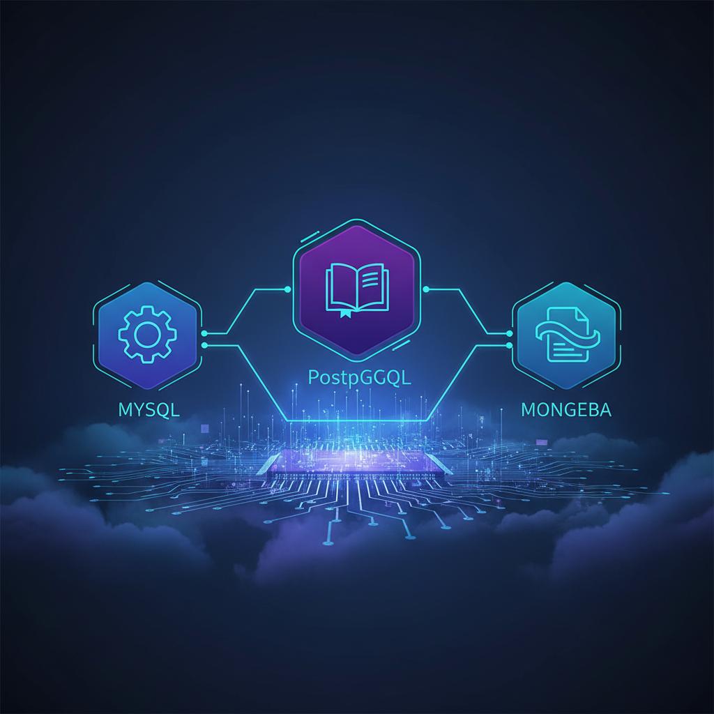 Ilustração técnica representando tecnologia relacionado a Guia Completo: Escolhendo o Banco de Dados Certo incluindo Postg...