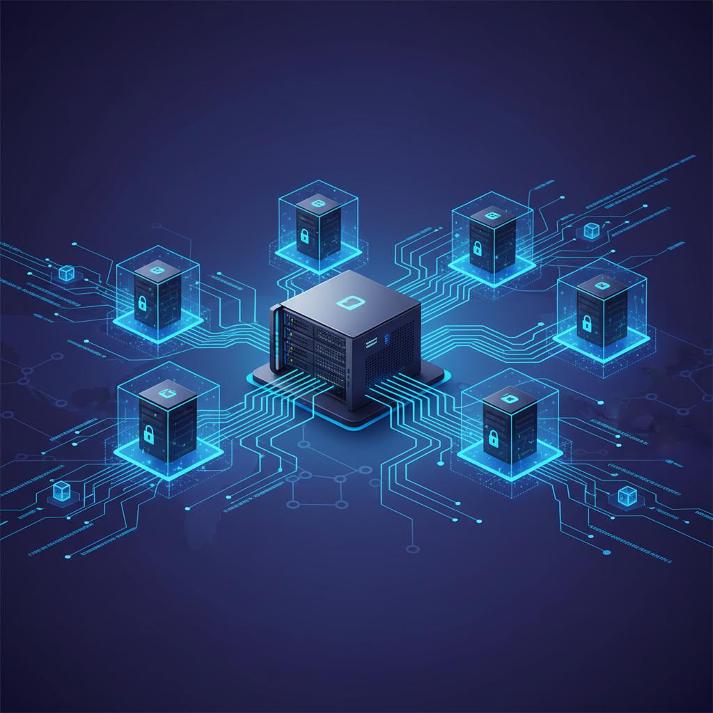 Ilustração técnica representando tecnologia relacionado a VPS Essencial: Guia Completo para Escolher e Geren incluindo Ser...