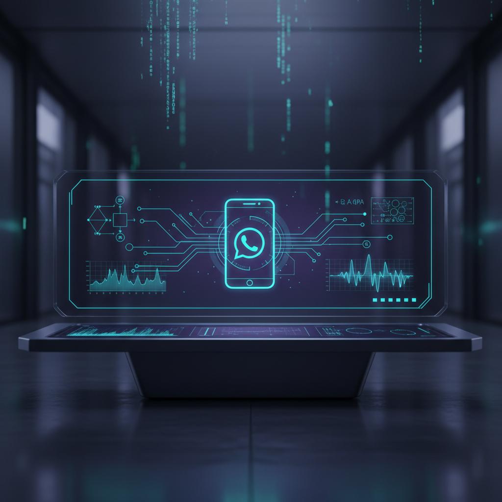 Ilustração técnica representando tecnologia relacionado a Evolution API: Guia Completo para WhatsApp Busines incluindo Wha...