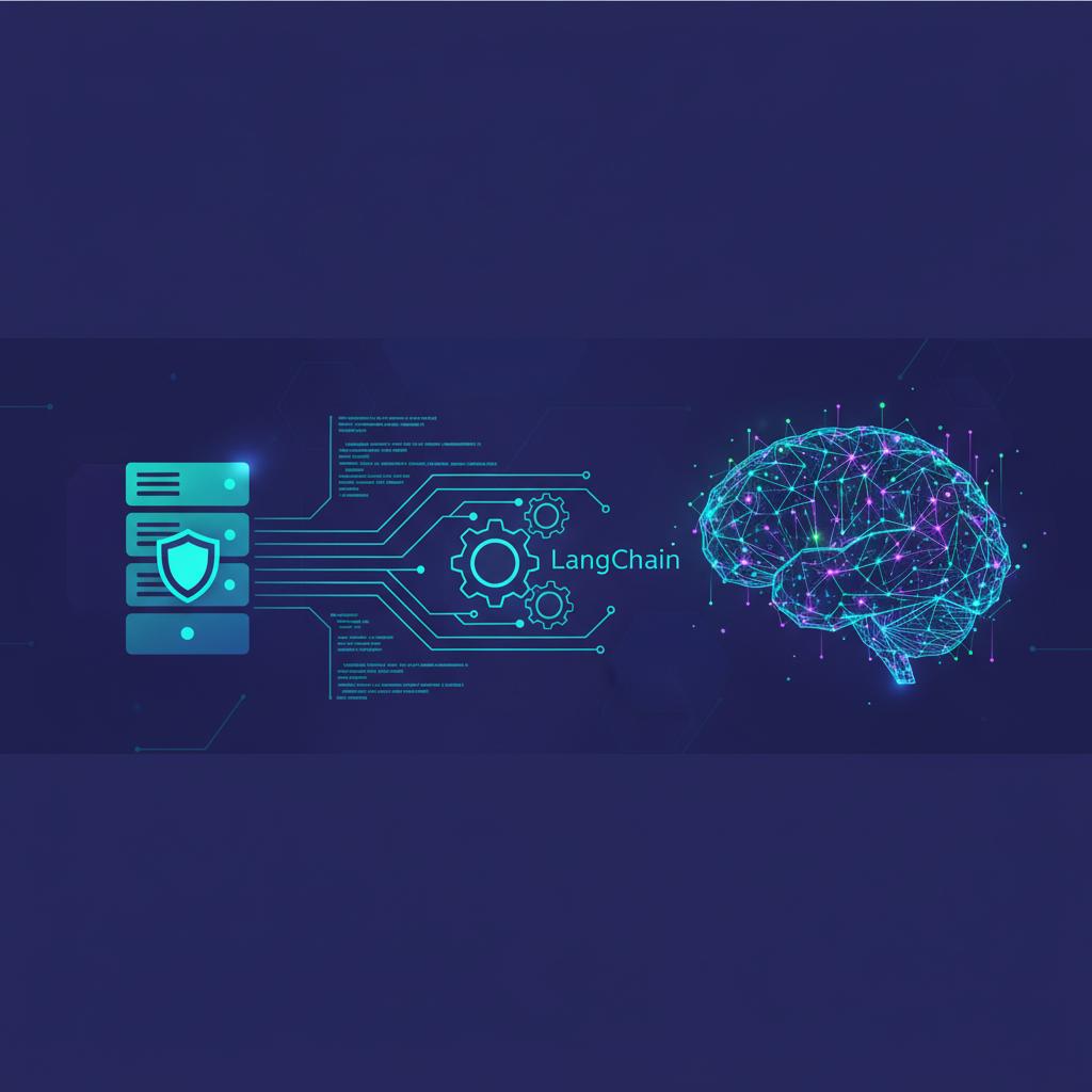 Ilustração técnica representando tecnologia relacionado a Dominando LLMs: Do Básico à Produção com LangChain