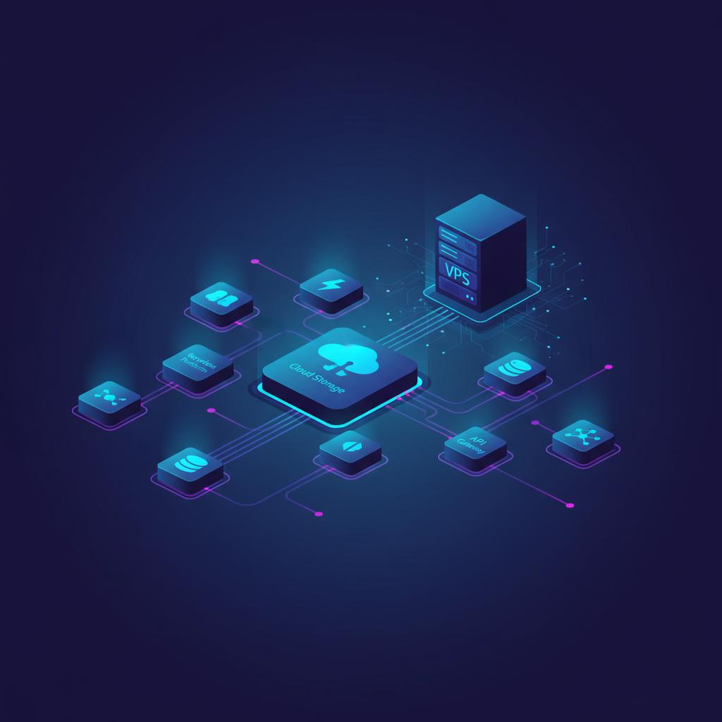 Ilustração técnica representando tecnologia relacionado a N8N: Domine a Automação Low-Code com Fluxos de Tra