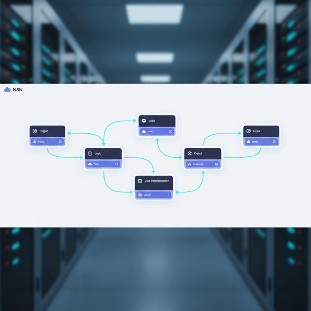 Ilustração técnica representando tecnologia relacionado a N8N: Guia Completo de Automação para Infraestrutur