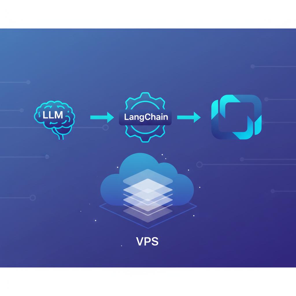Ilustração técnica representando tecnologia relacionado a Dominando LLMs: Guia Prático com LangChain e OpenA