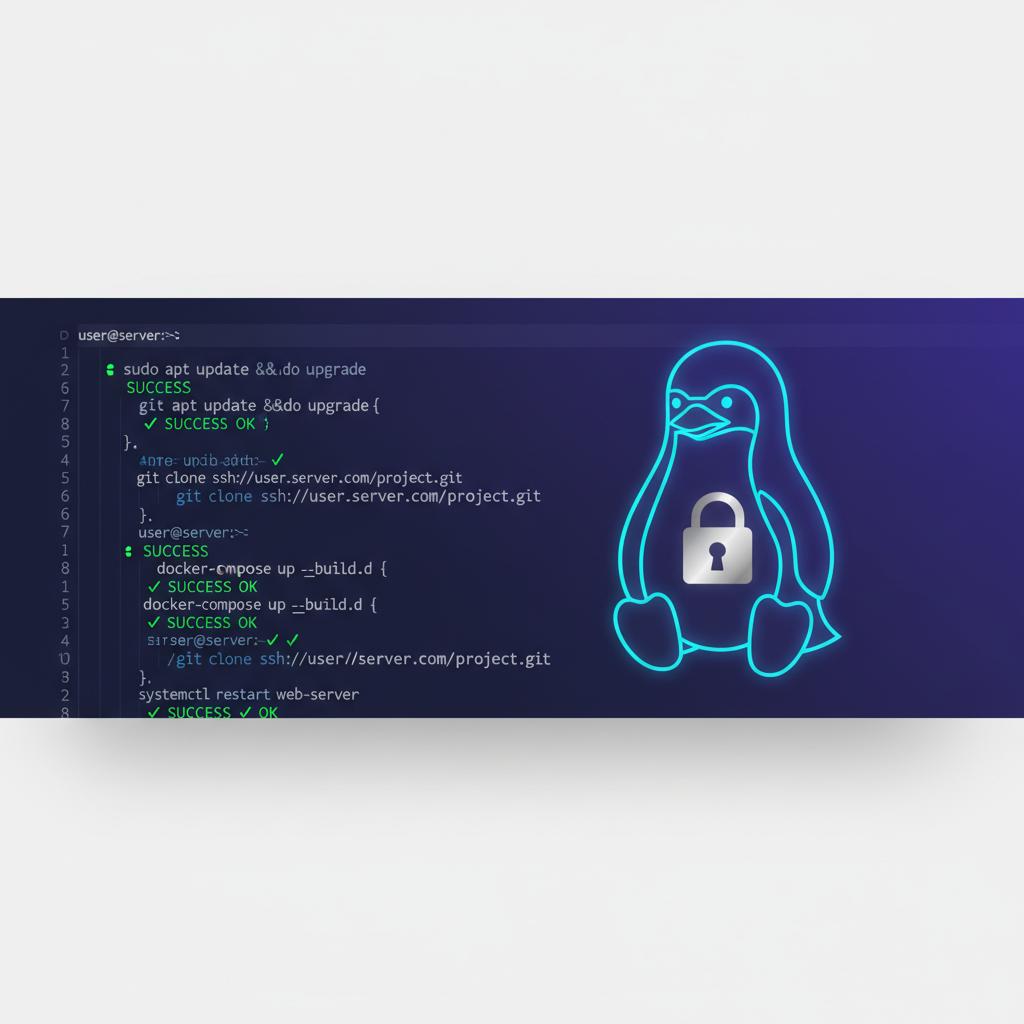 Ilustração técnica representando tecnologia relacionado a Linux para Servidores: Domine a CLI e Administraçã incluindo Ubuntu