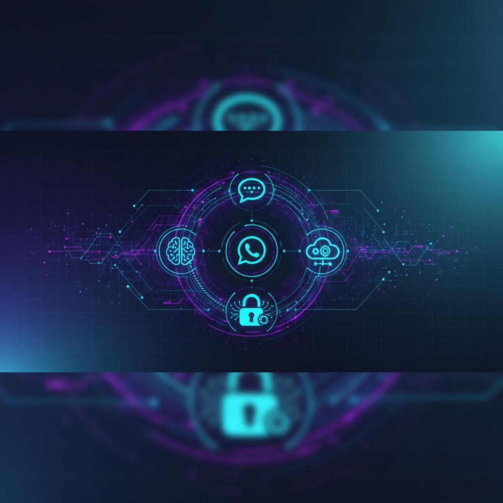 Ilustração técnica representando tecnologia relacionado a Typebot: Otimize Conversas e Automação com IA incluindo Chatbot