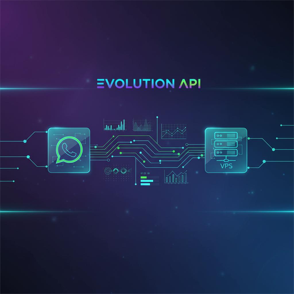Ilustração técnica representando tecnologia relacionado a Evolution API: Guia Definitivo para WhatsApp Busin incluindo Wha...
