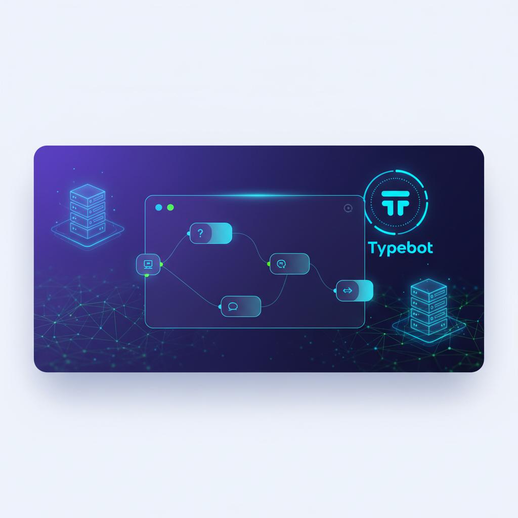 Ilustração técnica representando tecnologia relacionado a Typebot: A Revolução dos Chatbots Conversacionais 