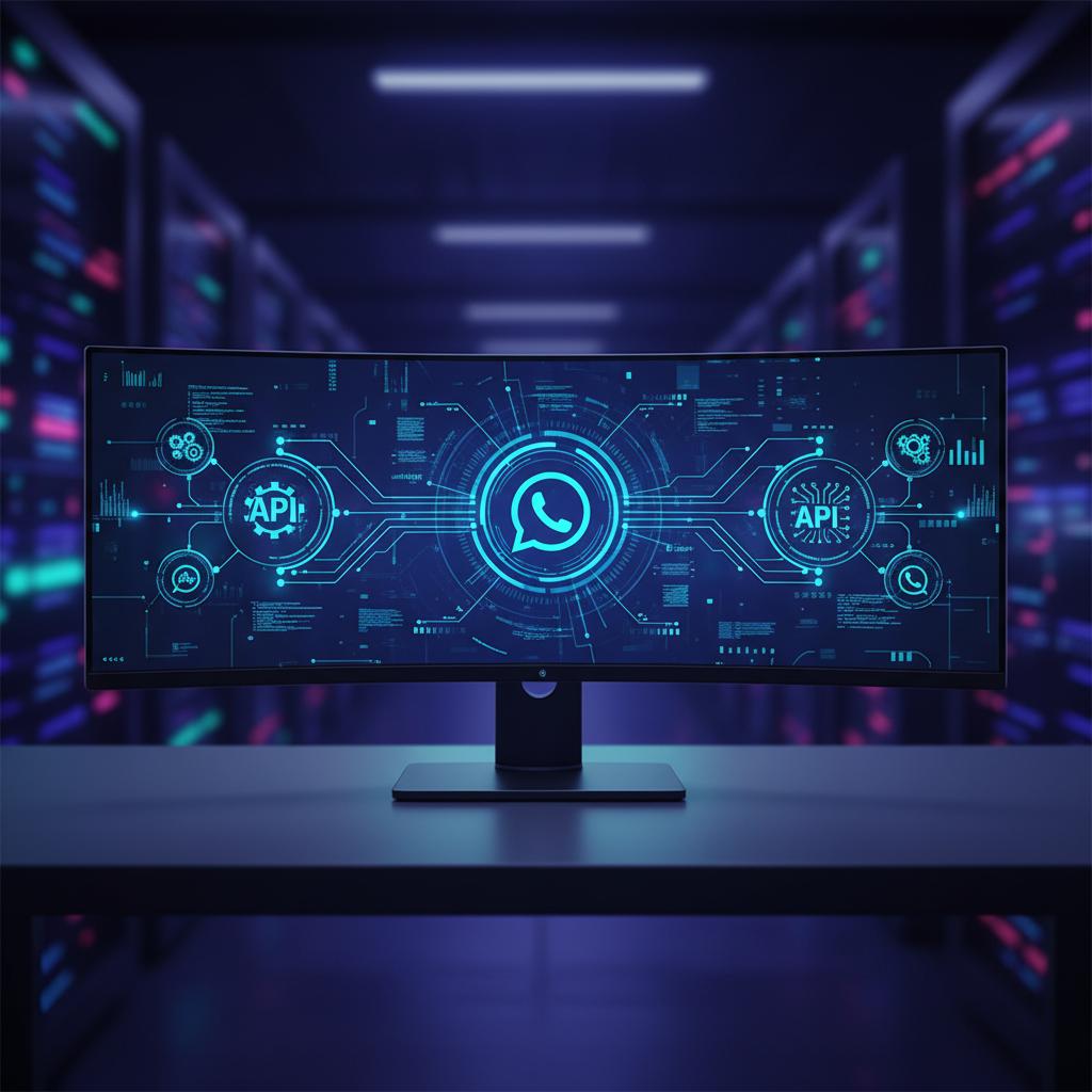Ilustração técnica representando tecnologia relacionado a Guia Completo Evolution API: O Poder da WhatsApp A