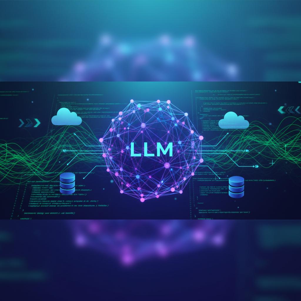 Ilustração técnica representando tecnologia relacionado a Desmistificando LLMs: Da OpenAI ao LangChain na Pr