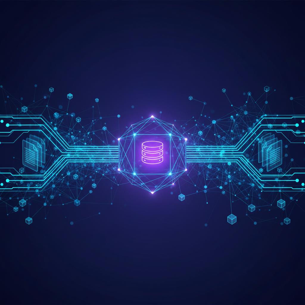 Ilustração técnica representando tecnologia relacionado a Vector Databases: O Guia Essencial para IA Moderna incluindo IA ...