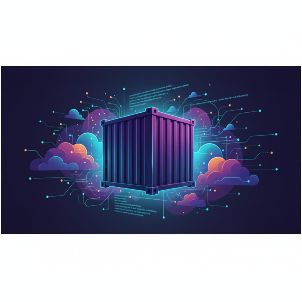 Ilustração técnica representando tecnologia relacionado a Docker: Guia Completo para Containers e DevOps